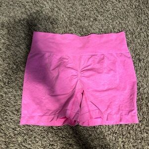 Hot pink biker shorts, size large worn one time